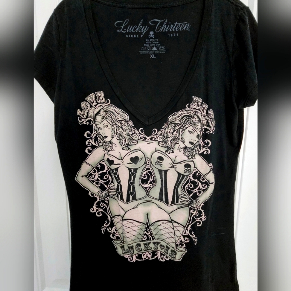 Lucky 13 tee size XL